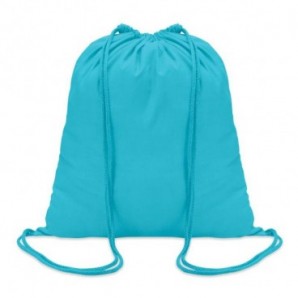 Mochila de cuerdas de algodón Turquesa