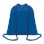 Mochila de cuerdas de algodón Azul real