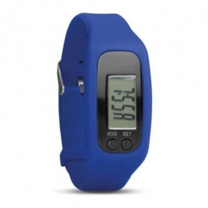 Pulsera deportiva pasos y distancia y calorías Azul real