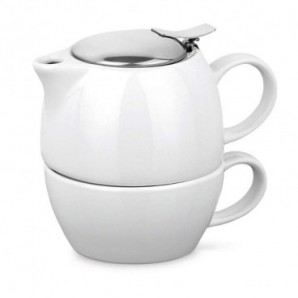Set de té de cerámica Blanco