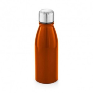 Botella deportiva en aluminio con tapa Naranja
