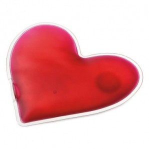 Bolsa de calor con forma de corazón Rojo