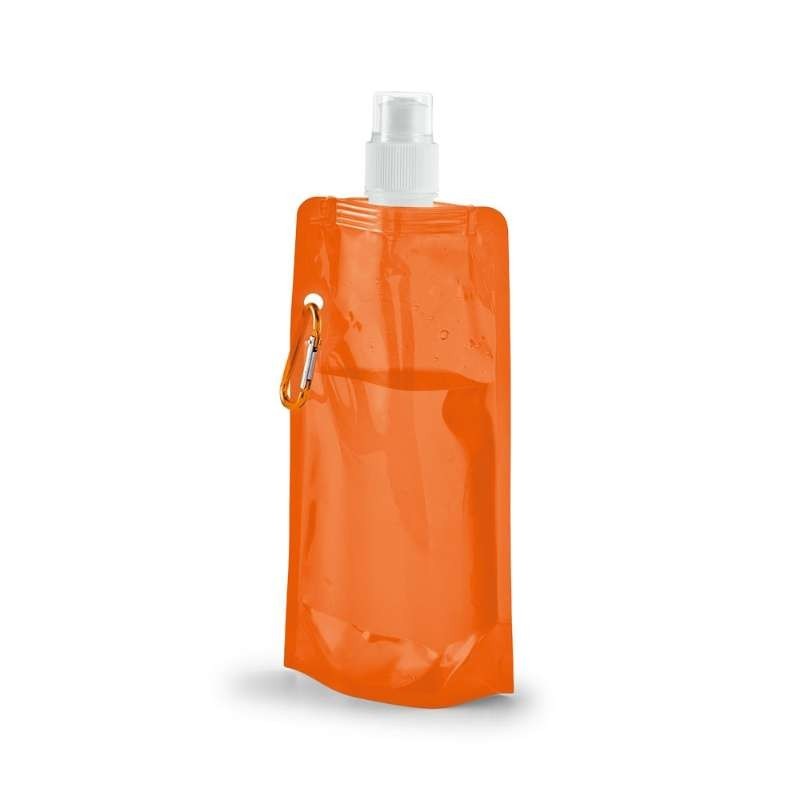 Botella plegable con boquilla Naranja