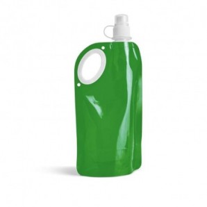 Botella plegable triple capa con boquilla Verde
