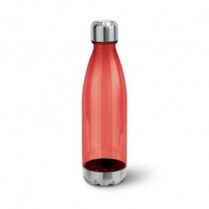 Botella deportiva con base y tapa en inoxidable Rojo