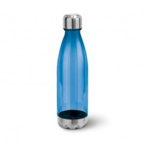 Botella deportiva con base y tapa en inoxidable Azul