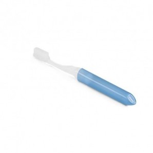 Cepillo de dientes de viaje con funda Azul claro