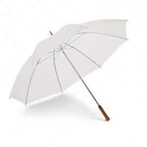 Paraguas de golf mango de madera Blanco