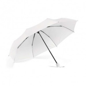 Paraguas plegable con funda a juego Blanco