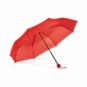 Paraguas plegable con funda a juego Rojo