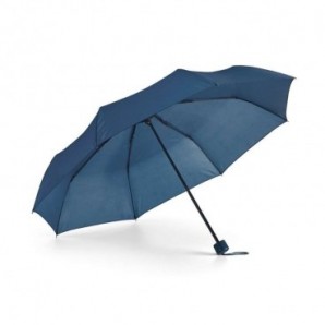 Paraguas plegable con funda a juego Azul