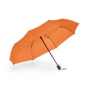 Paraguas plegable con funda Naranja