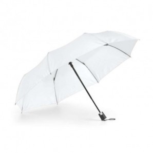 Paraguas plegable con funda Blanco