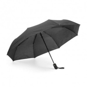Paraguas plegable con funda Negro