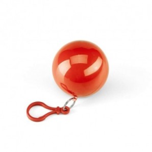 Poncho chubasquero en embalaje bola Rojo