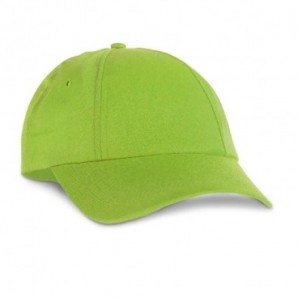 Gorra de poliéster 6 paneles con velcro Verde claro