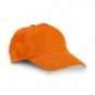 Gorra de poliéster con velcro Naranja