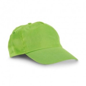 Gorra de poliéster con velcro Verde claro