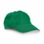 Gorra de poliéster con velcro Verde