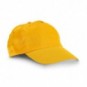 Gorra de poliéster con velcro Amarillo