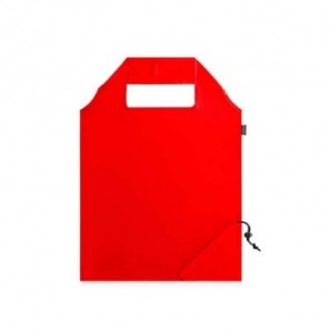 Bolsa rPET plegable con asas Rojo
