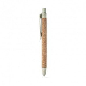 Bolígrafo de corcho y fibra de trigo Verde claro