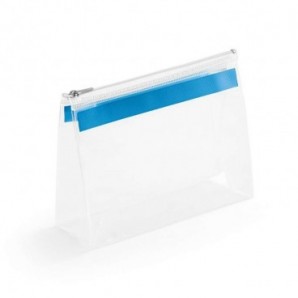 Bolsa de higiene personal con cremallera Azul claro