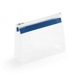 Bolsa de higiene personal con cremallera Azul