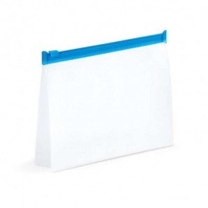 Bolsa de higiene personal con cremallera Azul claro