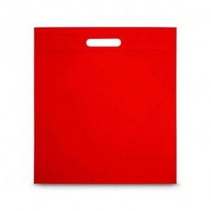 Bolsa de tela no tejida termo sellada Rojo