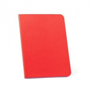 Bloc de notas tamaño B7 de papel reciclado Rojo