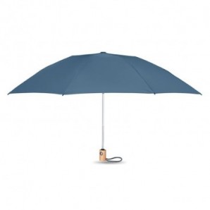 Paraguas plegable automático en RPET Azul