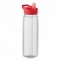 Botella RPET 650 ml con tapa y boquilla plegable Rojo