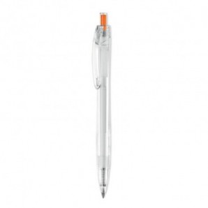 Bolígrafo pulsador de RPET Naranja