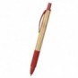 Bolígrafo de bambú y caña de trigo Rojo