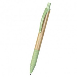 Bolígrafo de bambú y caña de trigo Verde lima