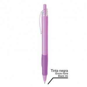 Bolígrafo de plástico Pupil con tinta negra Violeta
