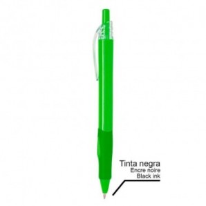 Bolígrafo de plástico Pupil con tinta negra Verde lima