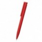 Bolígrafo de plástico acabado gomoso Rojo