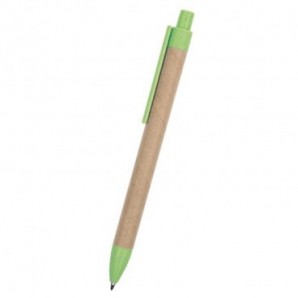 Bolígrafo de cartón y caña de trigo Parton Verde