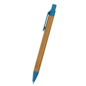 Boligrafo de bambú y caña de trigo Azul real