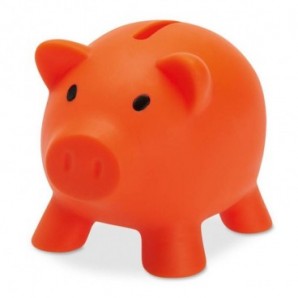 Hucha de cerdito Naranja