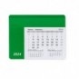 Alfombrilla de PVC con calendario de papel 2020 Verde