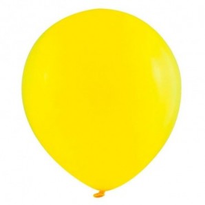 Globos de látex personalizados 35 cm diám. redondo Amarillo Golden