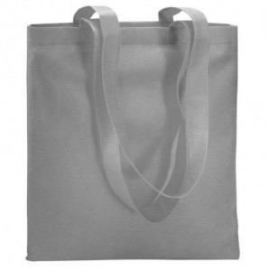 Bolsa de la compra non woven asas largas Gris