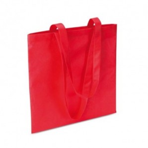 Bolsa de la compra non woven asas largas Rojo