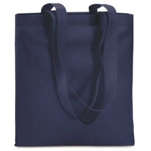 Bolsa de la compra non woven asas largas Azul