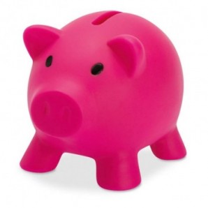 Hucha de cerdito Fucsia