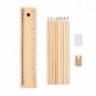 Set de escritura en caja de 12 piezas Madera
