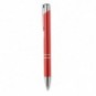 Bolígrafo pulsador anodizado Rojo